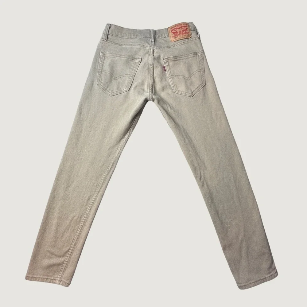 Levi's 512 Pants Mens 28x30 (28x27) Slim Taper Tan Khaki Stretch Everyday Casual